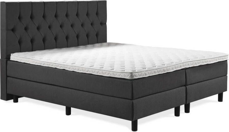Soft bedden Boxspring Luxe 160x200 Capiton Antracite