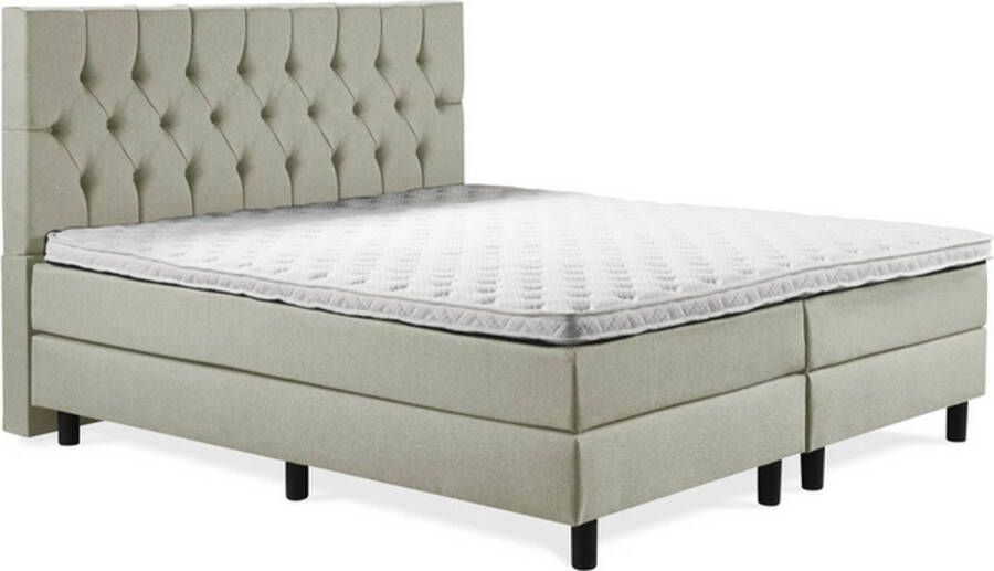 Soft bedden Boxspring Luxe 160x200 Capiton Groen