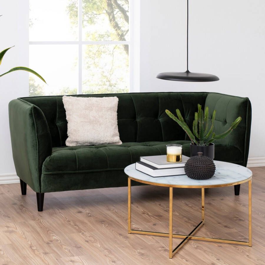 Sohome 2 5-zits Bank 'Talena' Velvet kleur Forest Green