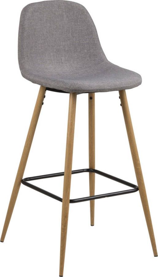 Leen Bakker Barkruk Viksmom grijs beige (2 stuks)