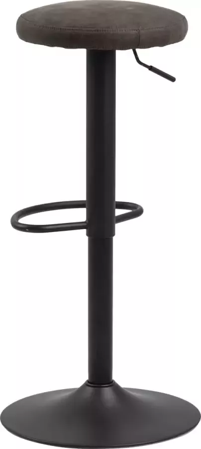 Sohome Barkruk set van 2 'Lennis' (zithoogte 62-82cm) kleur Antraciet