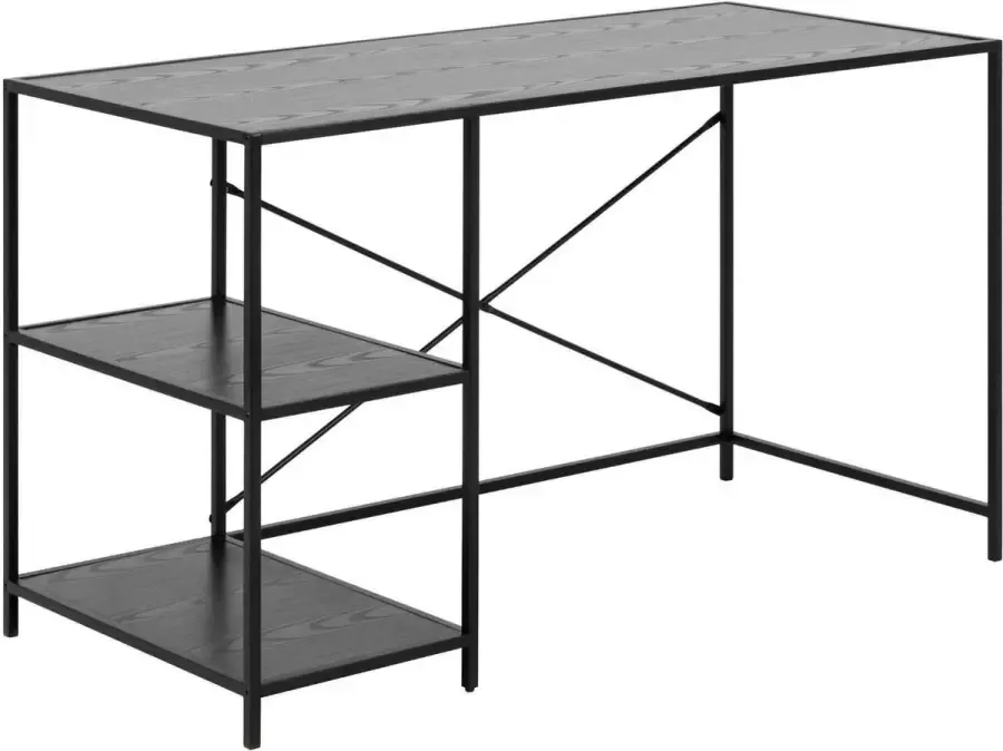 Sohome Bureau 'Joannie' Essen en metaal 130 x 60cm kleur Zwart