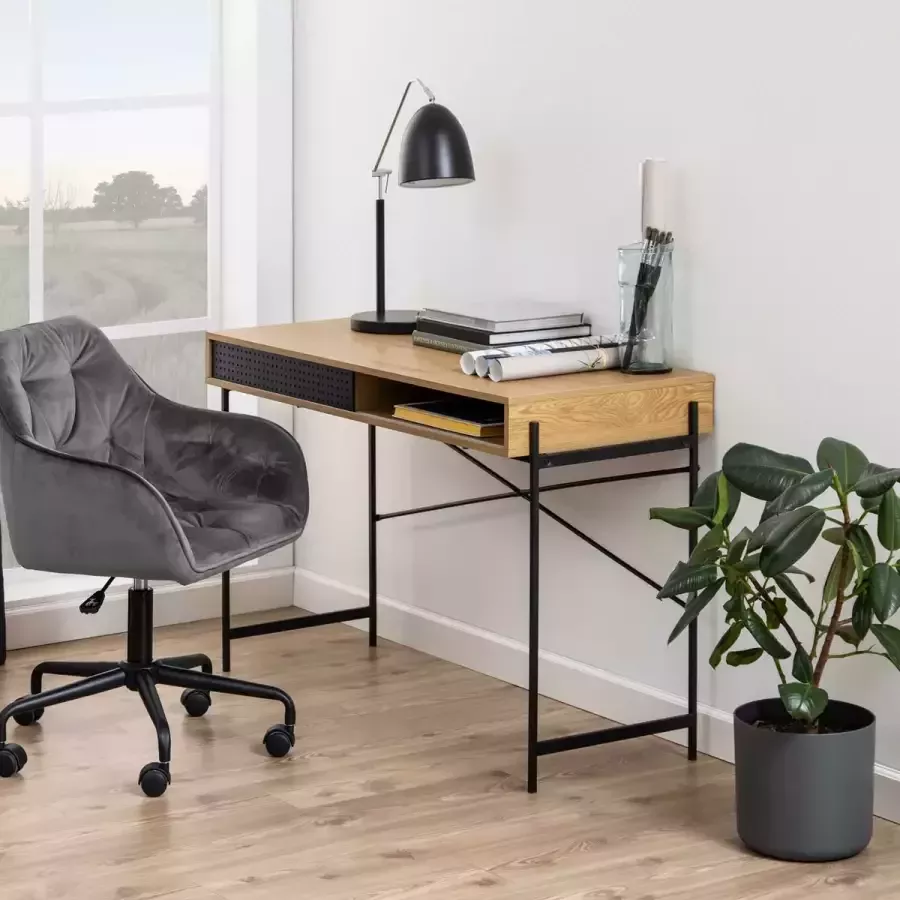 Sohome Bureau 'Jennah' 110 x 50cm kleur Eiken