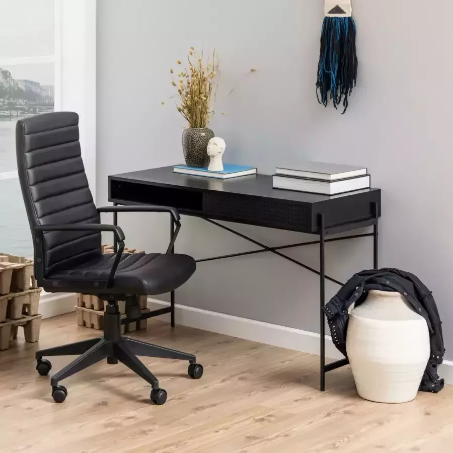 Sohome Bureau 'Jennah' 110 x 50cm kleur Zwart