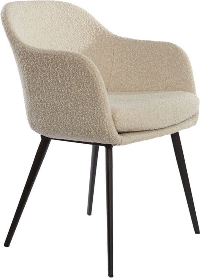 Sohome Draaibare Eetkamerstoel Otto Bouclé Beige