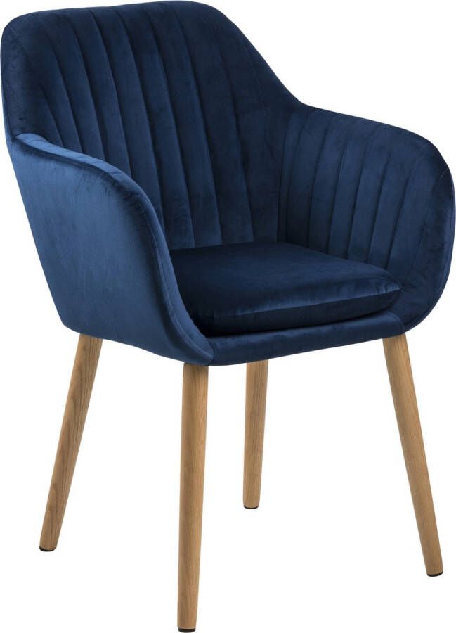 Sohome Eetkamerstoel Andre Velvet Donkerblauw