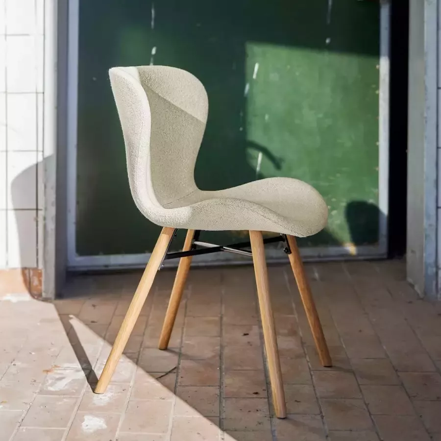 Sohome Eetkamerstoel set van 2 'Jasmaine' kleur Beige