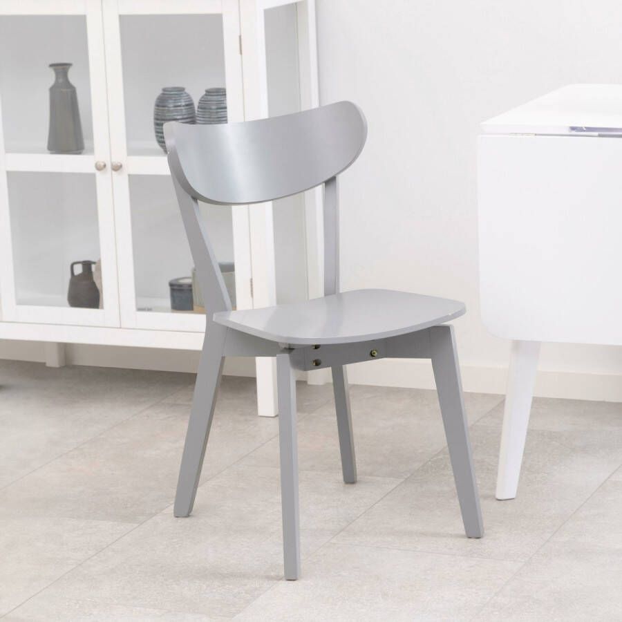 Sohome Eetkamerstoel set van 2 'Kennita' kleur Grijs