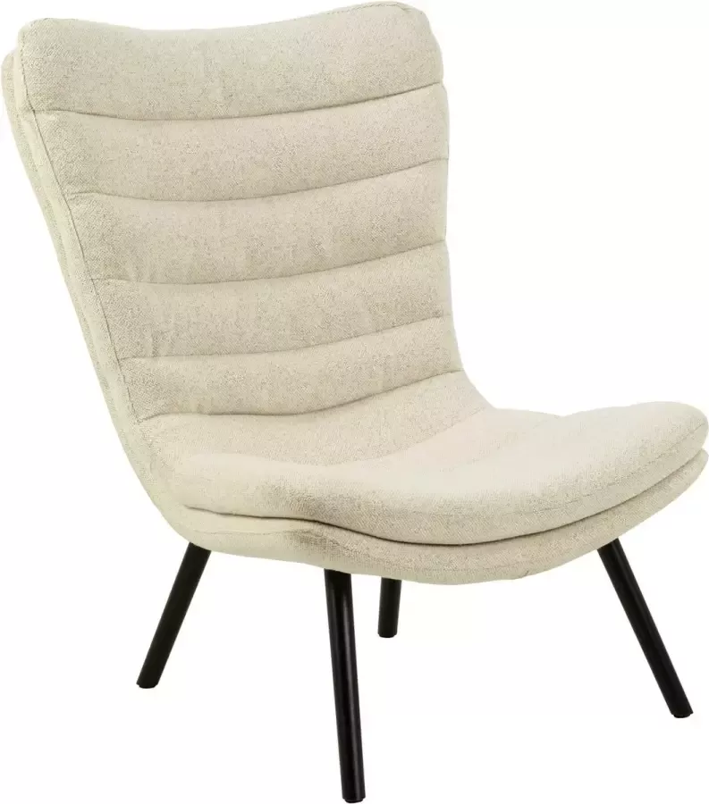 Sohome Fauteuil 'Kayley' Bouclé kleur Crème - Foto 2