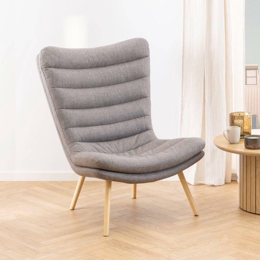 Sohome Fauteuil Kayley Stof Grijsbruin