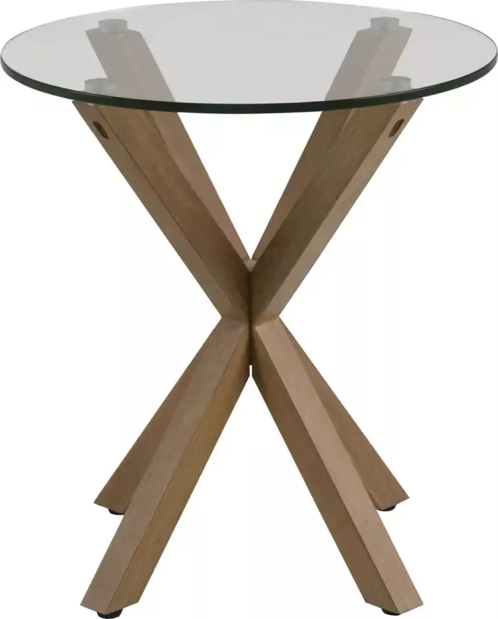 Sohome Glazen Bijzettafel 'Samona' 50cm