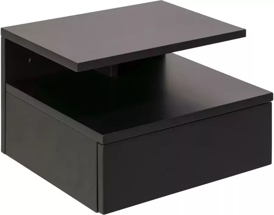 Sohome Hangend Nachtkastje 'Cecilie' Met lade kleur Donkergrijs - Foto 2