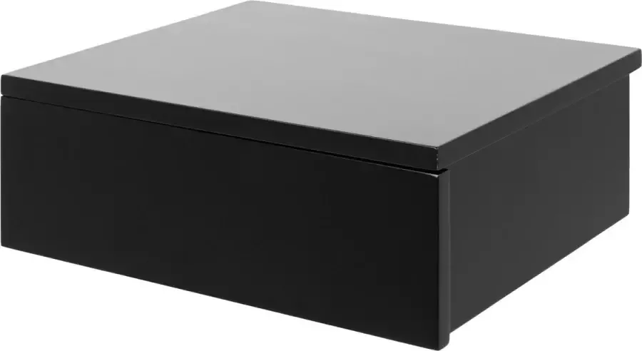 Sohome Hangend Nachtkastje 'Nickelous' met 1 lade kleur Zwart - Foto 2