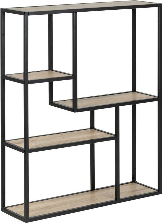 Sohome Hangend Wandrek Joannie Eiken en metaal 91 x 75cm