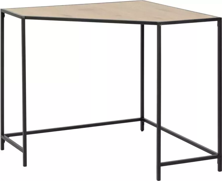 Sohome Hoek Bureau 'Joannie' Eiken en metaal 85 x 85cm