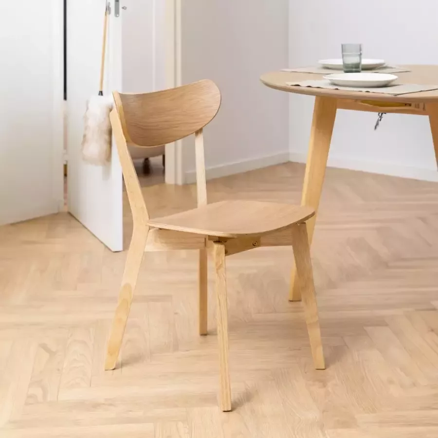 Sohome Eetkamerstoel set van 2 'Kennita' kleur Eiken