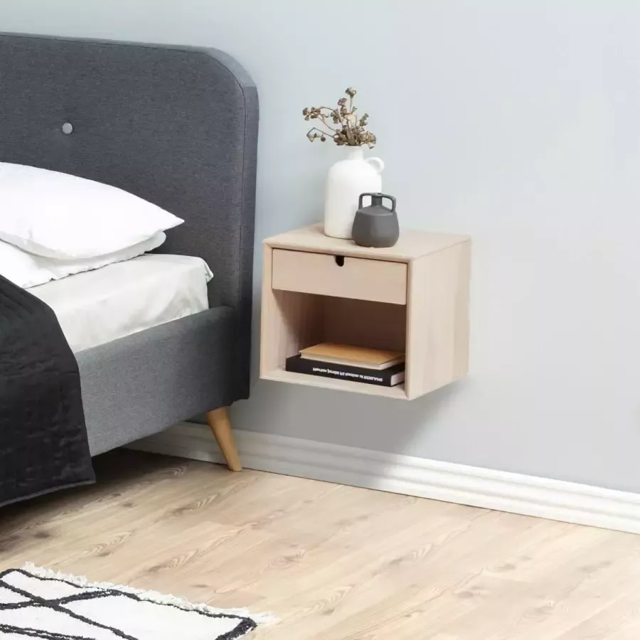 Sohome Nachtkastje Clinten met 1 lade 33cm Eiken