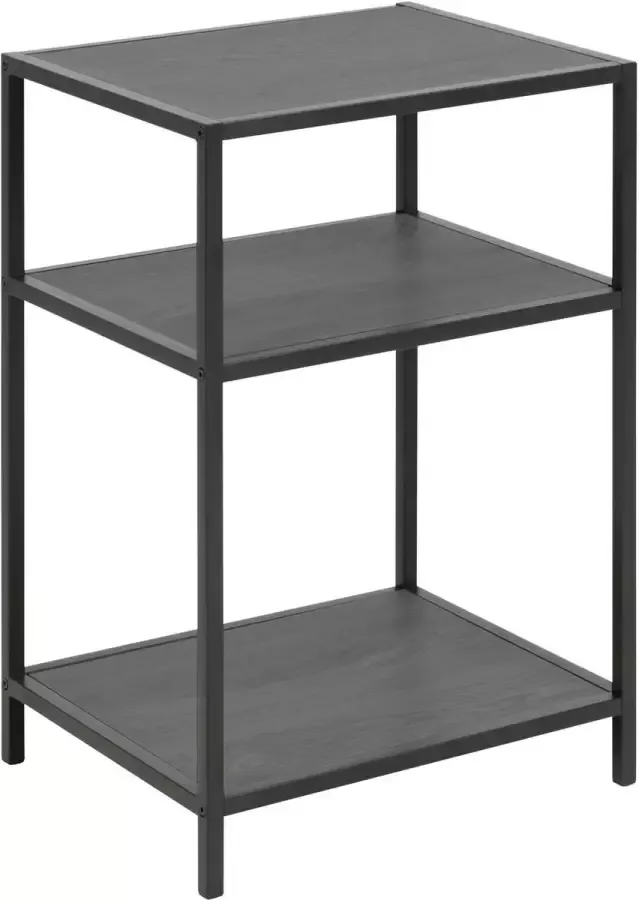 Sohome Nachtkastje 'Joannie' Essen en metaal 42 x 35cm kleur Zwart