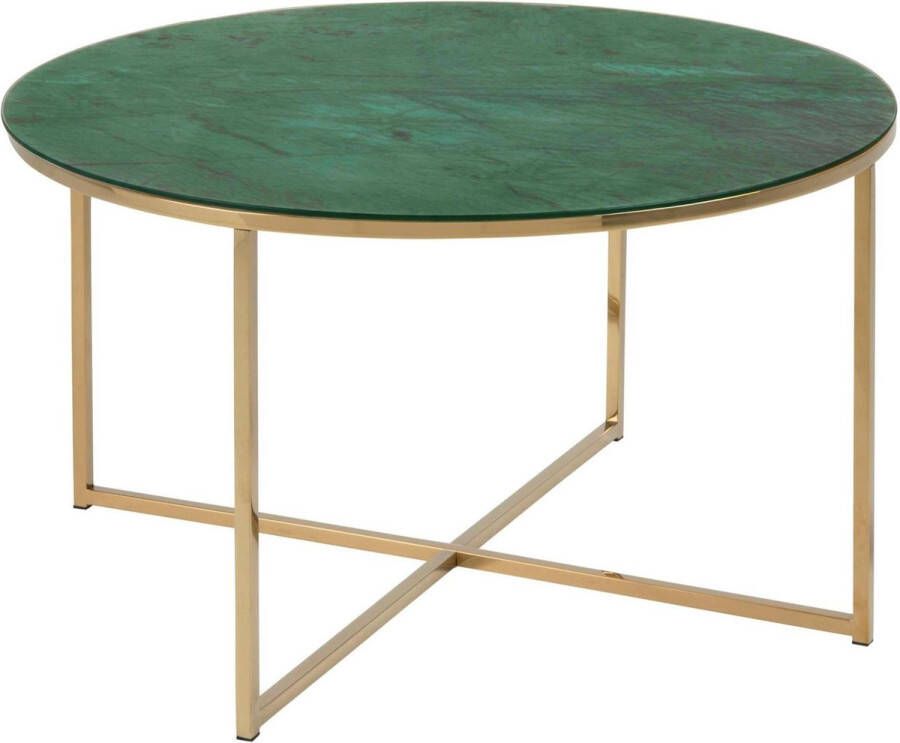 Sohome Ronde Salontafel Aubri Marmer 80cm Groen