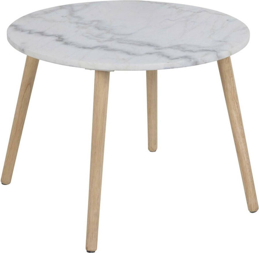 Sohome Ronde Salontafel Jackelin Marmer 60cm Wit