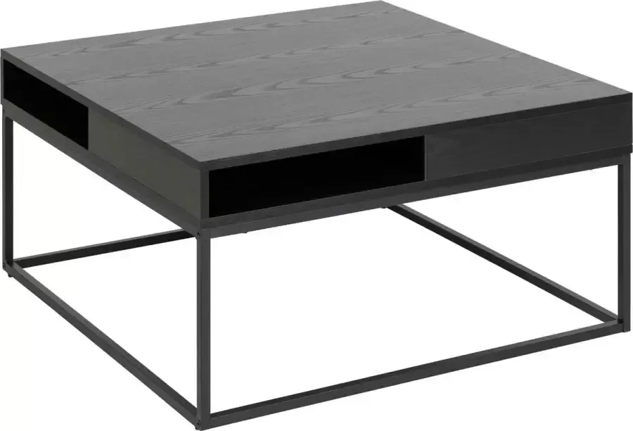 Sohome Salontafel Nightingale Essen 80 x 80cm Zwart Vierkant