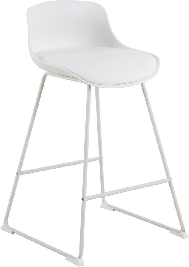 Sohome Barkruk set van 2 Stony Kunststof Wit zithoogte 66cm