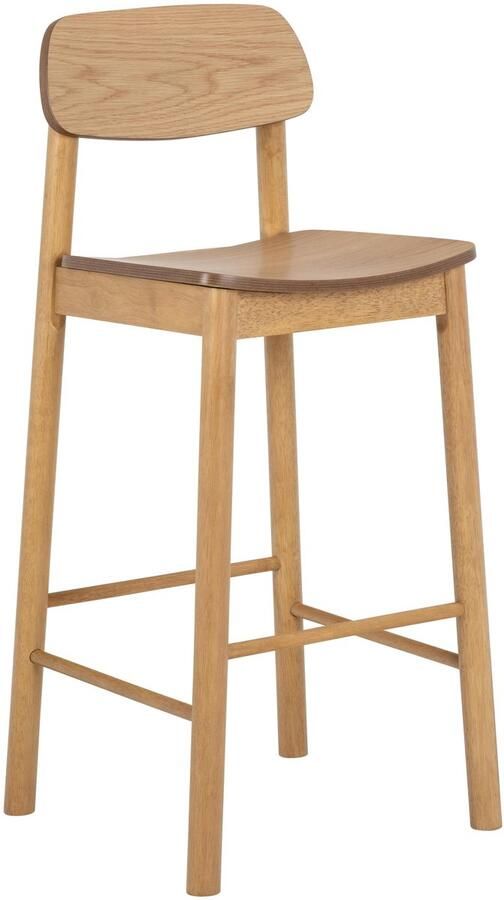 Sohome 2x Barkruk Vernard Eiken (zithoogte 74cm) Naturel