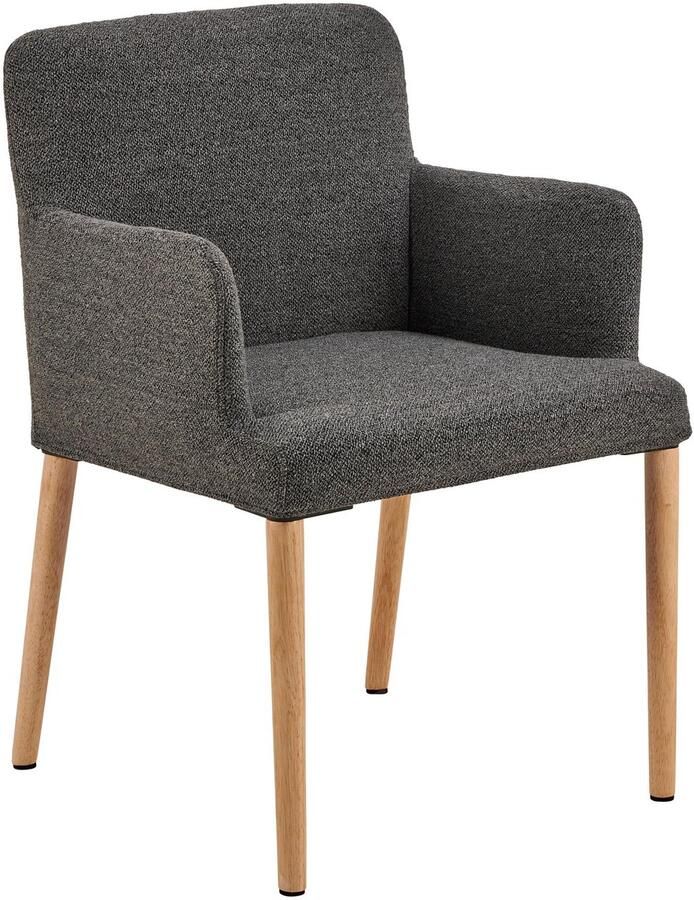 Sohome Eetkamerstoel set van 2 Shantia Bouclé Antraciet