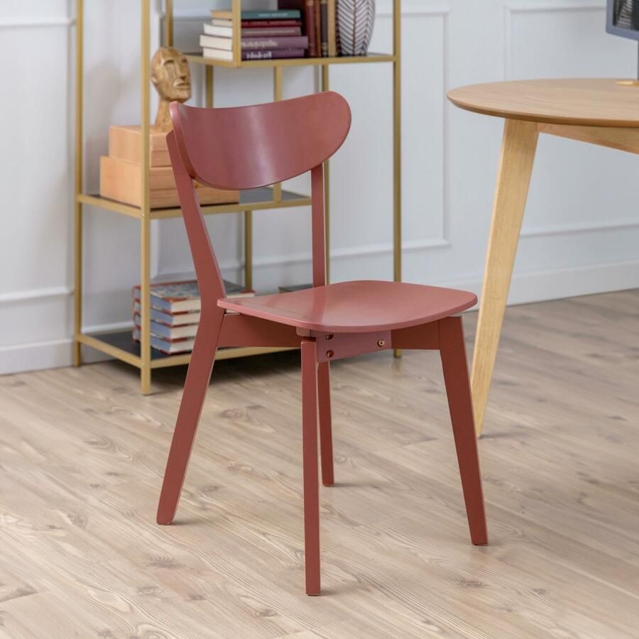 Sohome Eetkamerstoel set van 2 'Kennita' kleur Terracotta