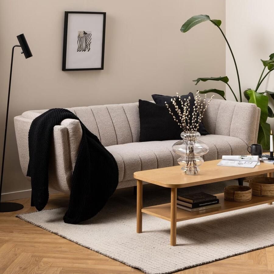 Sohome 3-zits Bank Tikeisha Bouclé Beige