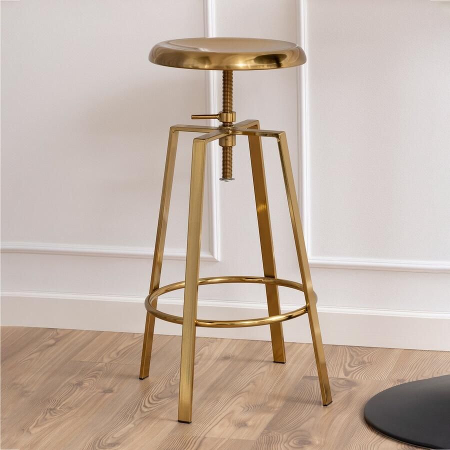 Sohome Barkruk Rahul Brass (zithoogte 67-87cm)