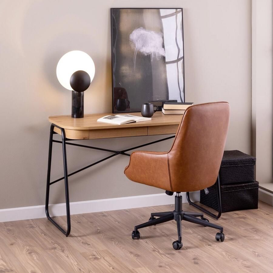 Sohome Bureau Djordje Eikenlook 120 x 60cm Naturel