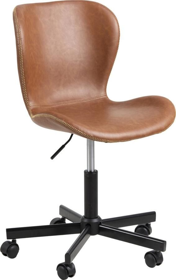 Sohome Bureaustoel Jasmaine PU Cognac