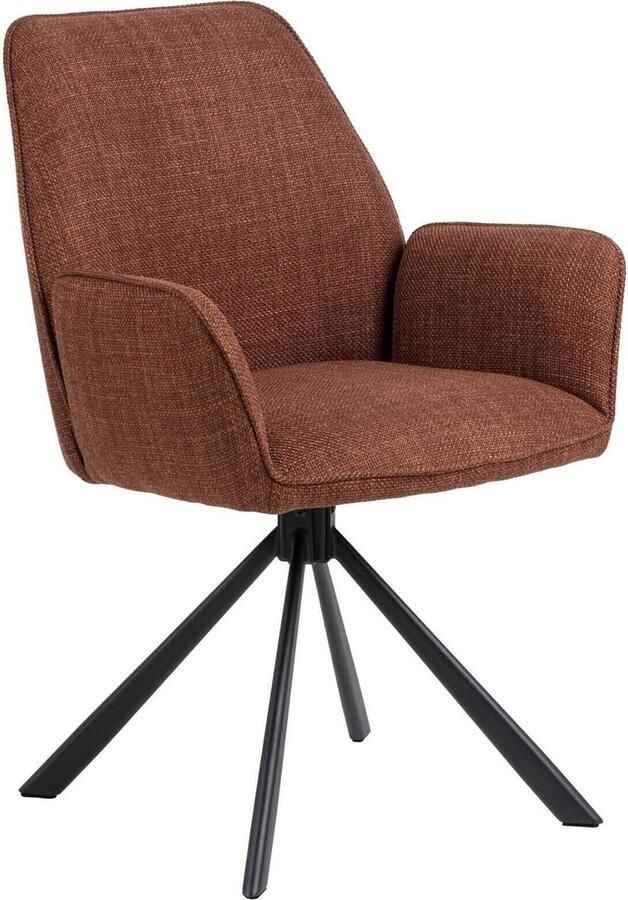 Sohome Draaibare Eetkamerstoel set van 2 Chelcee Terracotta