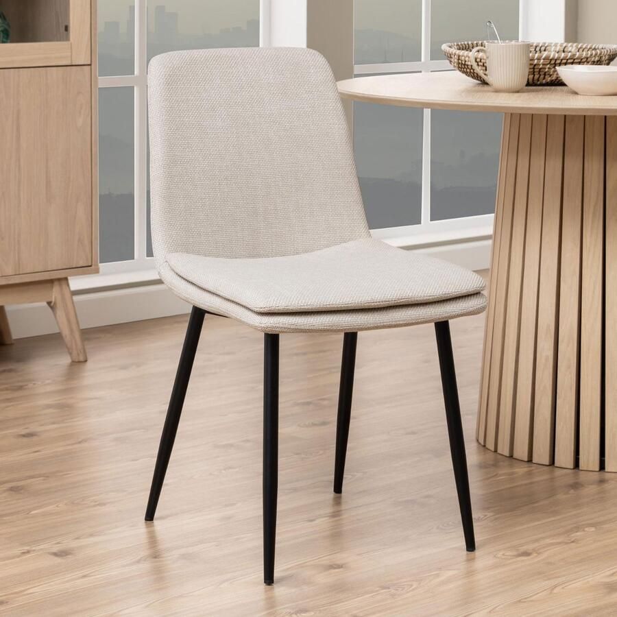 Sohome Eetkamerstoel set van 4 Beauregard Beige