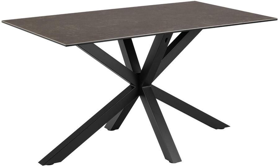 Sohome Eettafel Samona Keramiek 135 x 80cm Zwart