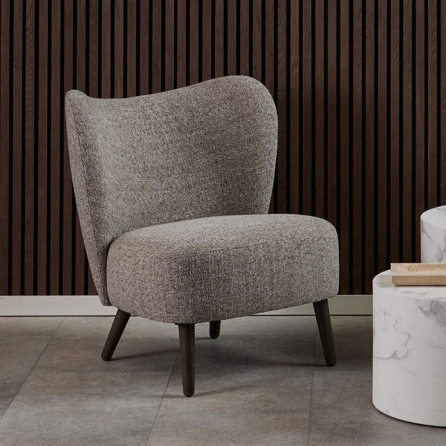 Sohome Fauteuil Rashia Bouclé Mokka