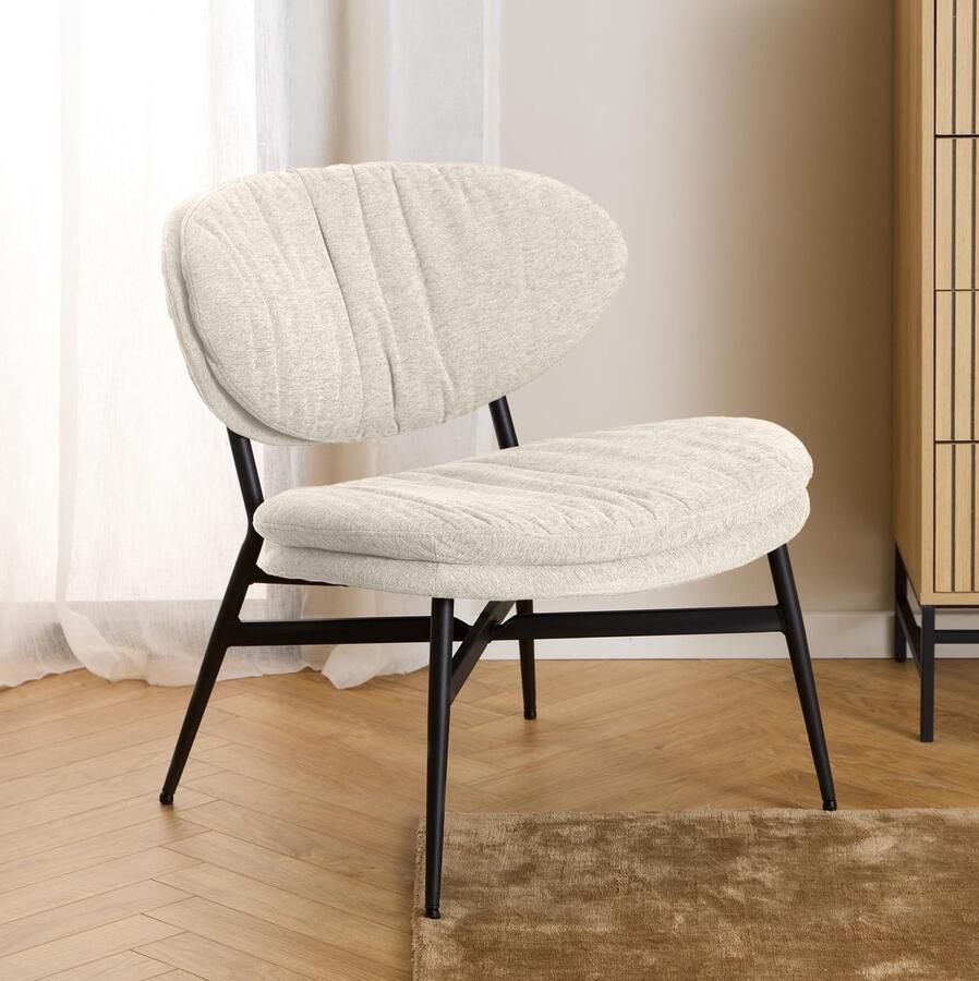 Sohome Fauteuil Angelia Chenille Beige