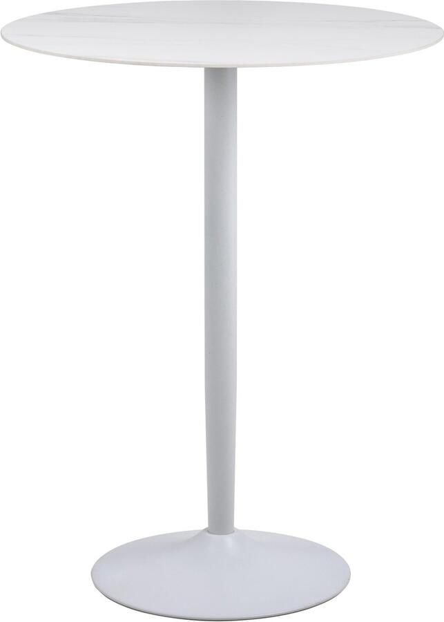 Sohome Ronde Bartafel Dinna Keramiek met marmerprint 80cm Wit