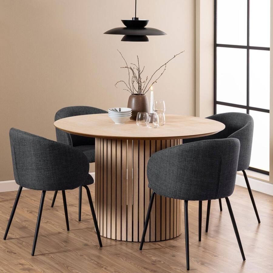 Sohome Ronde Eettafel Daena Eiken 120cm