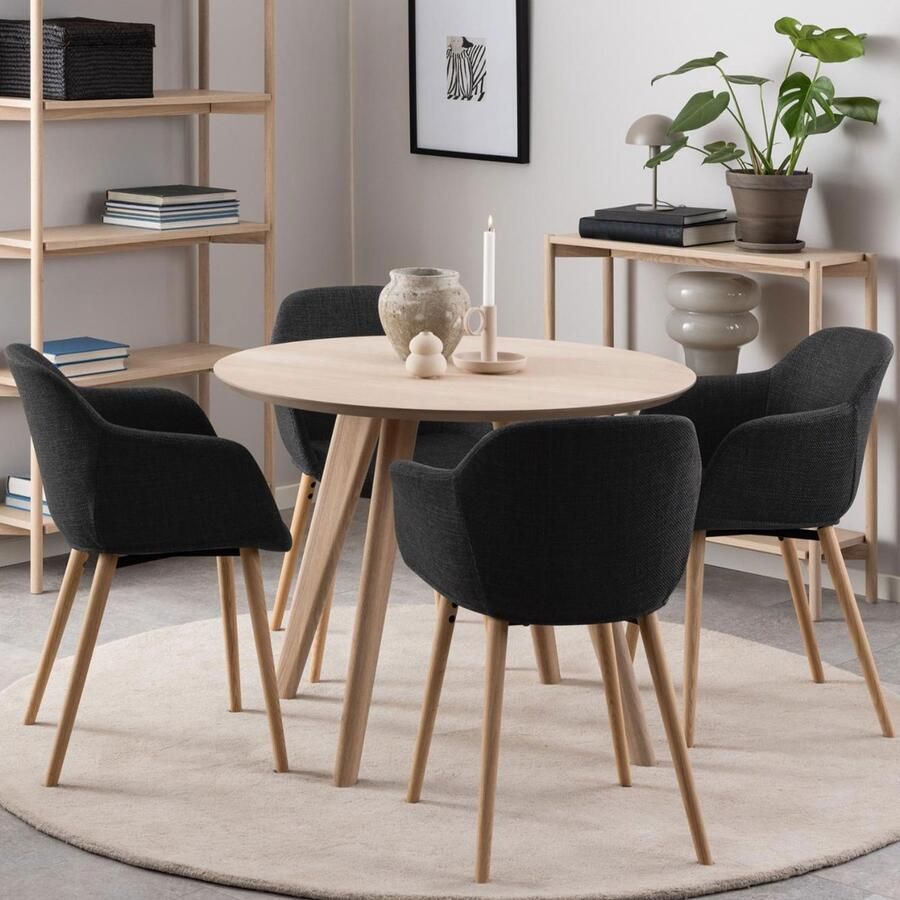 Sohome Ronde Eettafel Marilou Eiken 100cm