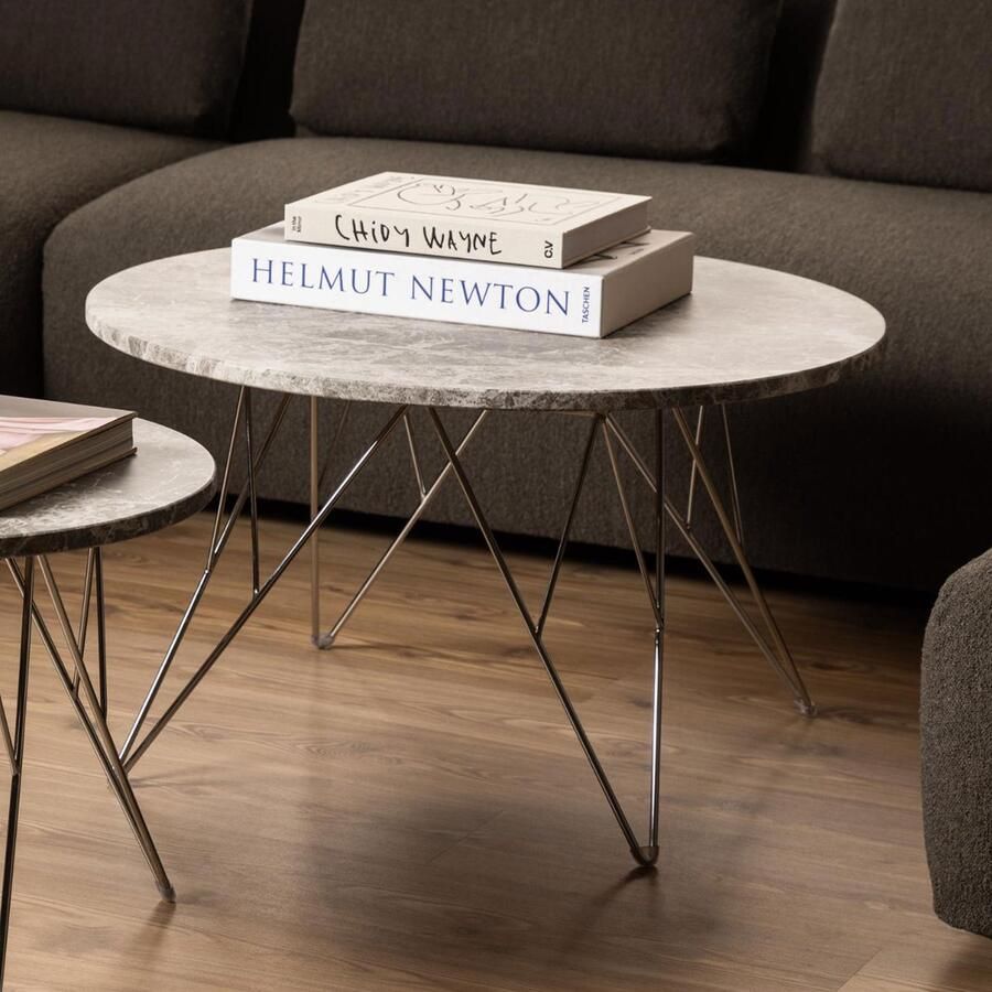 Sohome Ronde Salontafel Jemal Marmer 80cm