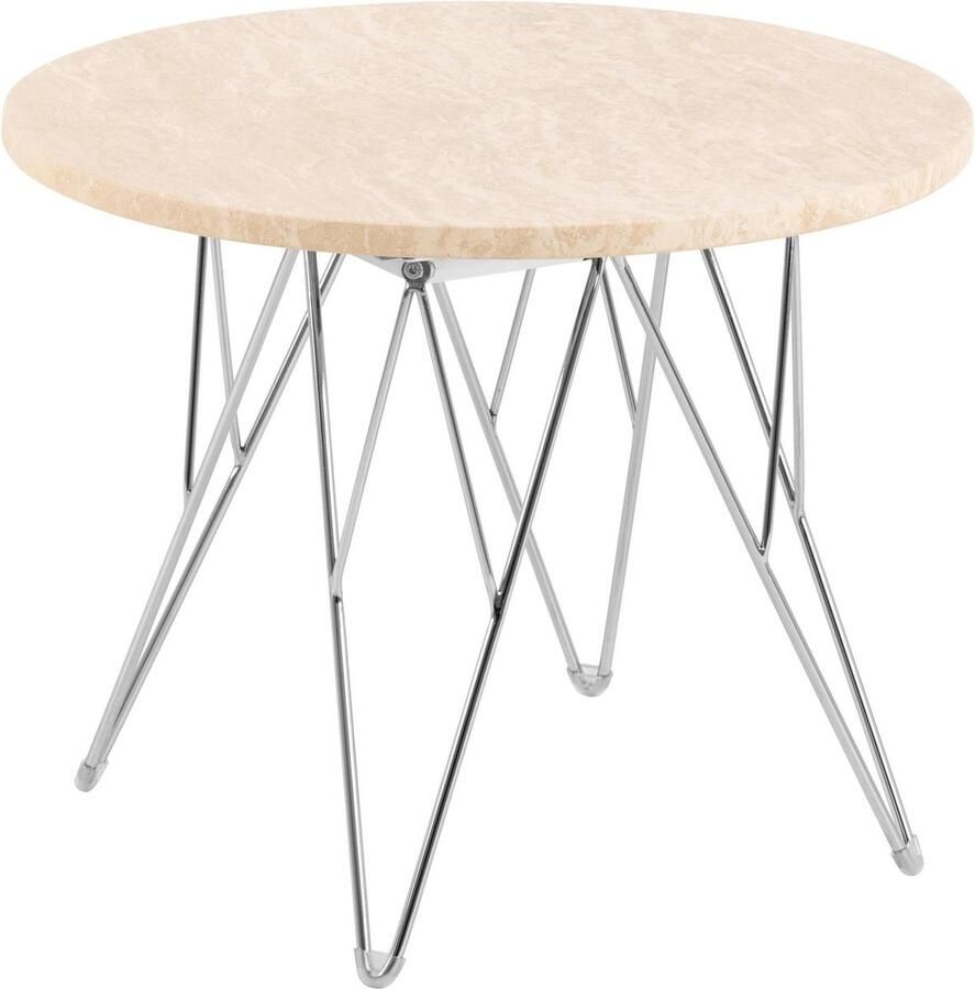 Sohome Ronde Salontafel Jemal Travertin 55cm Beige