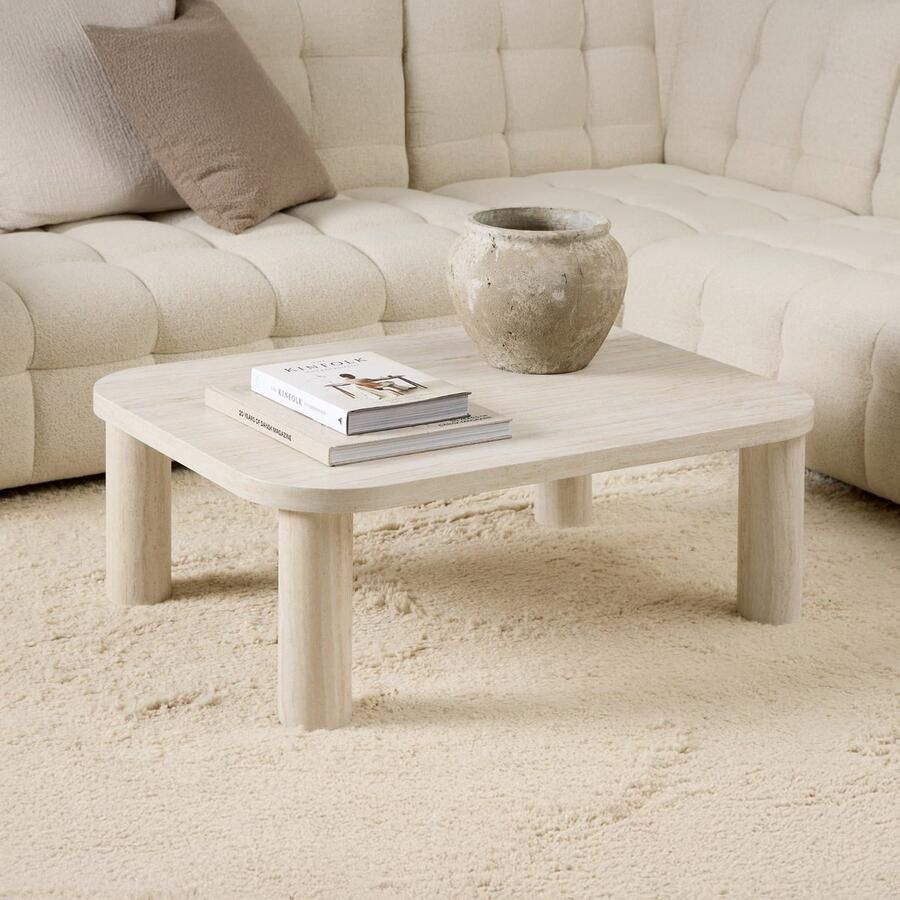 Sohome Salontafel Honora Travertin look 100 x 75cm Beige