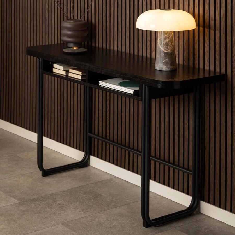 Sohome Sidetable Eettafel Maren 140 x 40 80cm Zwart