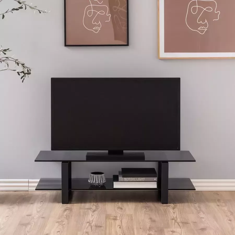 Sohome TV-meubel 'Matalie' 120cm kleur Zwart