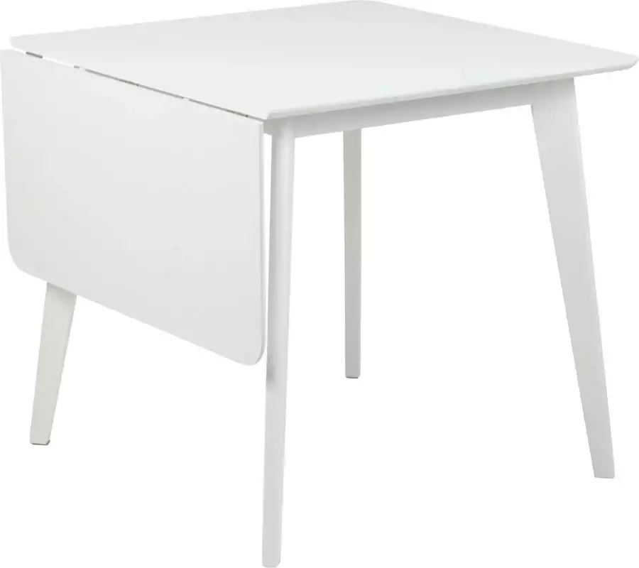 Sohome Uitschuifbare Eettafel Kennita 80-120 x 80cm Wit Vierkant