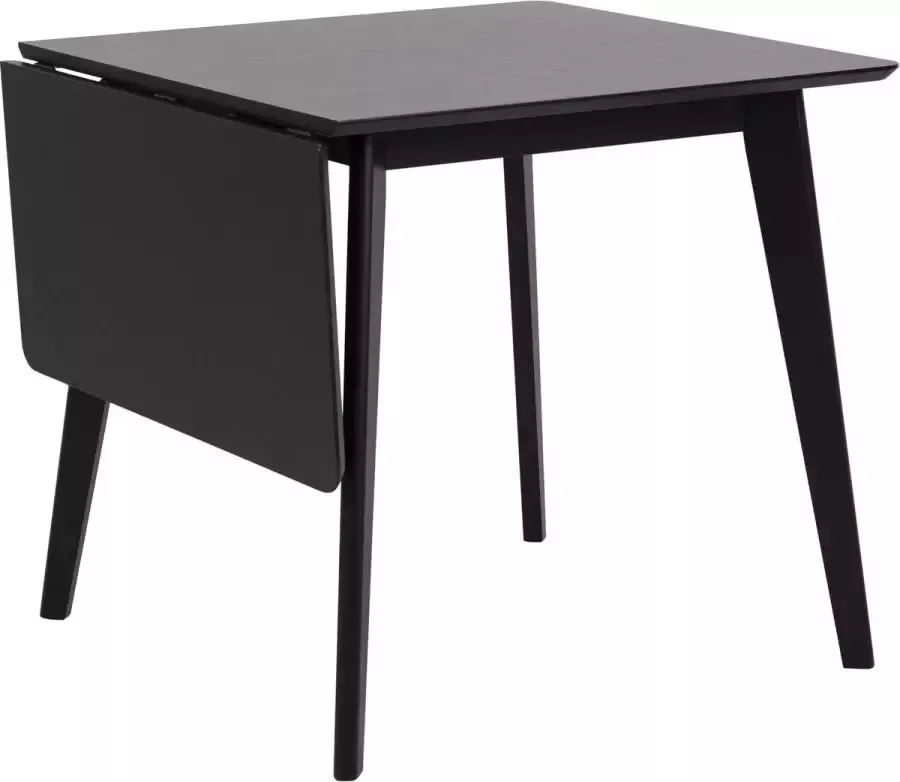 Sohome Uitschuifbare Eettafel 'Kennita' 80-120 x 80cm kleur Zwart - Foto 2