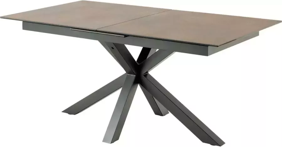 Sohome Uitschuifbare Eettafel Samona Keramiek 168-210 x 90cm Bruin - Foto 2