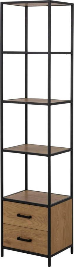 Sohome Wandrek 'Joannie' Met 2 lades Eiken en metaal 185 x 42cm